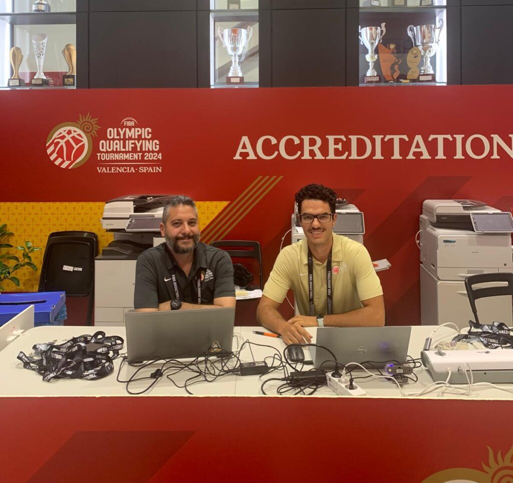 Carlos Díaz en el preolímpico de baloncesto